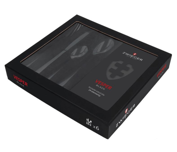 Zwieger VESPER Black Komplet sztućców 24 szt. - 1324266 - zdjęcie 2